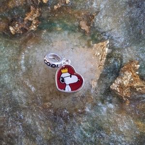 PANDORA SNOOPY HEART CHARM 925 SILVER
